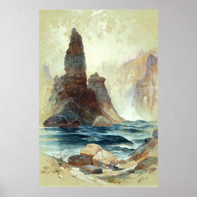 Above Tower Falls, Moran, 1872 Poster (Front)