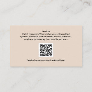 ABP Construction LLC Business Cards