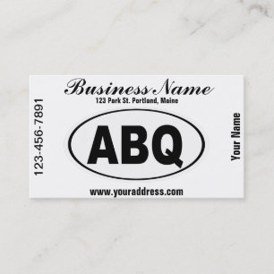 ABQ Albuquerque New Mexico Business Card