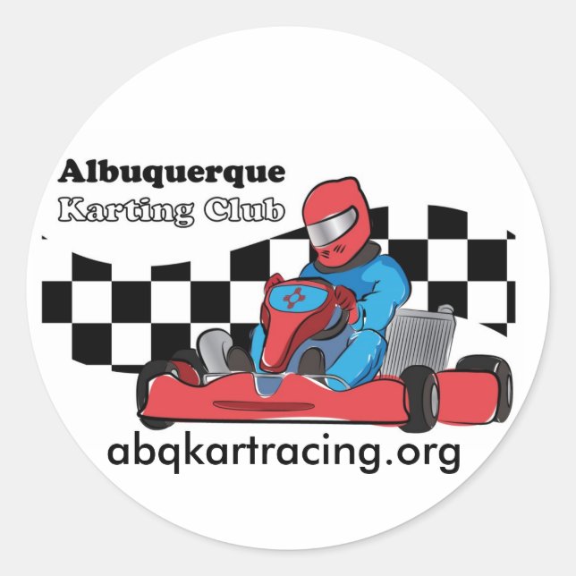 abqkartracing.org sticker (Front)