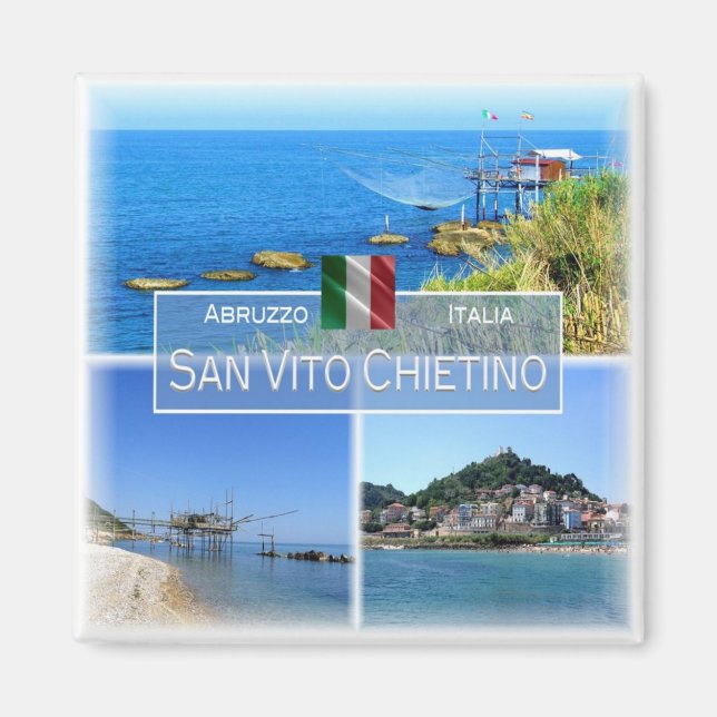ABR003 SAN VITO CHIETINO, Abruzzo, Fridge  Magnet (Front)