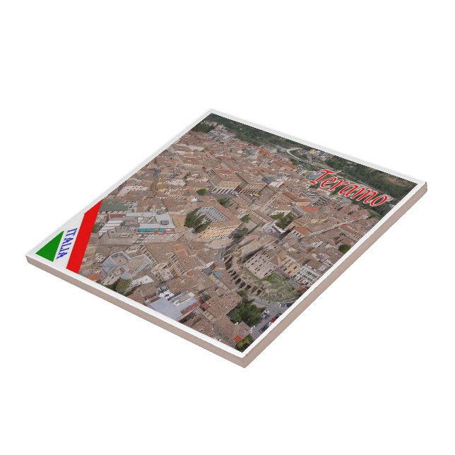 ABR010 TERAMO, Abruzzo, Italy, Ceramic Tile (Side)