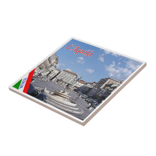 ABR012 L' AQUILA, Abruzzo, Italy, Ceramic Tile