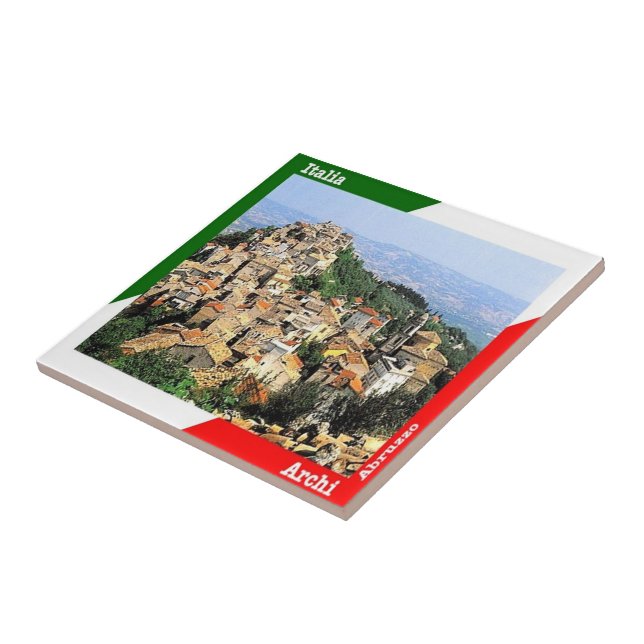 ABR020 ARCHI, Abruzzo, Italy, Ceramic Tile (Side)