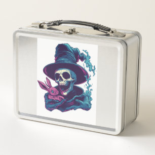 Abra-Cadabra Bones � Funny Magic Skull Metal Lunch Box