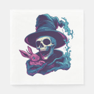 Abra-Cadabra Bones � Funny Magic Skull Napkin