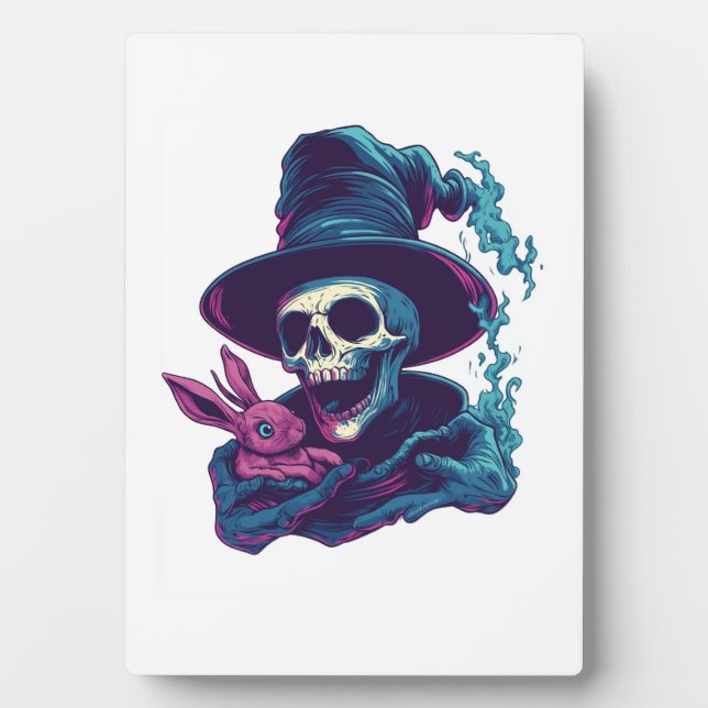Abra-Cadabra Bones � Funny Magic Skull Plaque (Front)