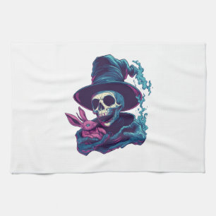 Abra-Cadabra Bones � Funny Magic Skull Tea Towel