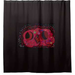Abracadabra and Her Healing Moon Phases Shower Curtain