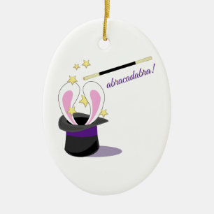 Abracadabra Hat Ceramic Ornament
