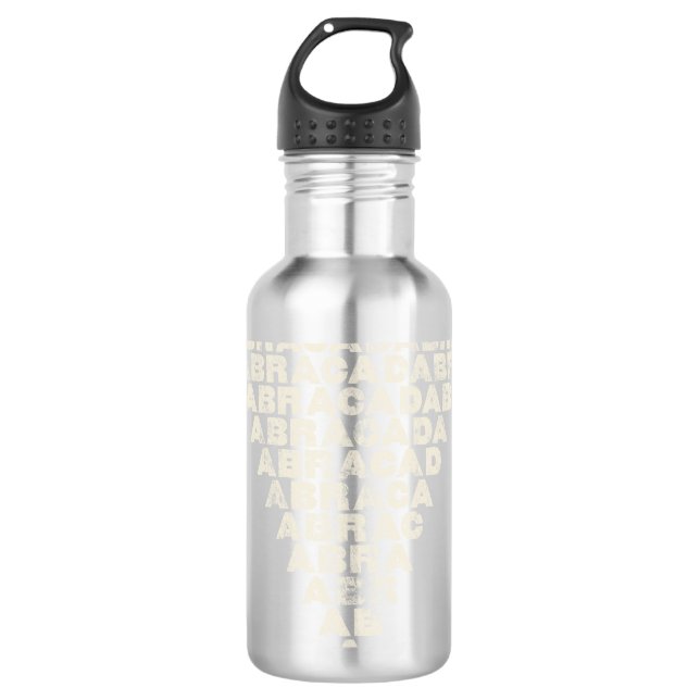 Abracadabra Inverted Pyramid Mystic Magic 710 Ml Water Bottle (Front)