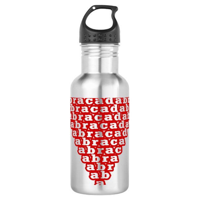 Abracadabra Inverted Triangle Mystic Magic 710 Ml Water Bottle (Front)