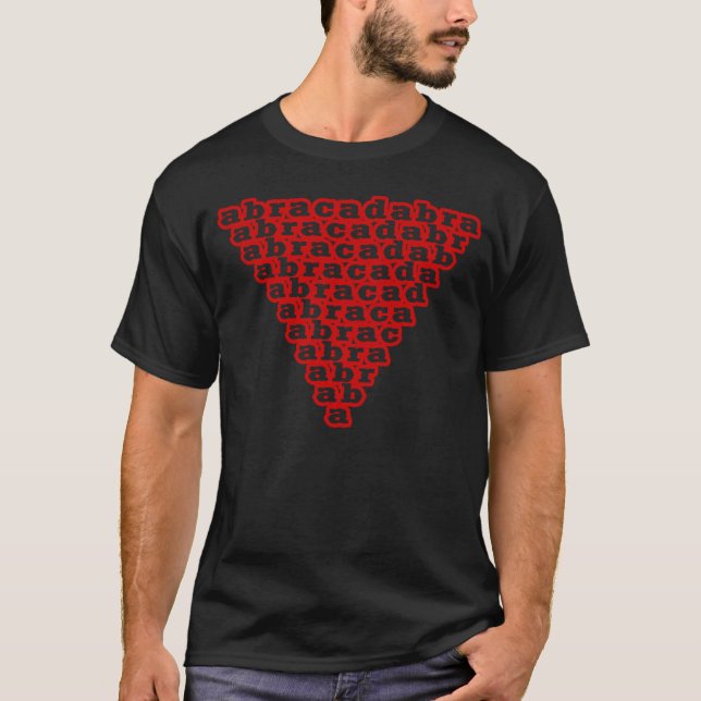 Abracadabra Inverted Triangle T-Shirt (Front)