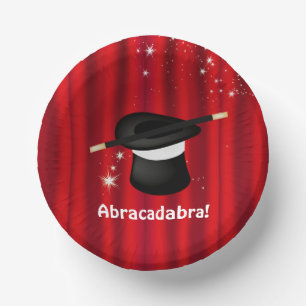 Abracadabra Magic Birthday Party Paper Plate