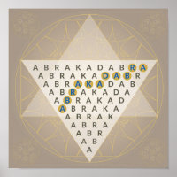 Abracadabra Magic Mantra Illustration Triangle