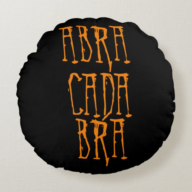 Abracadabra Round Pillow (Front)