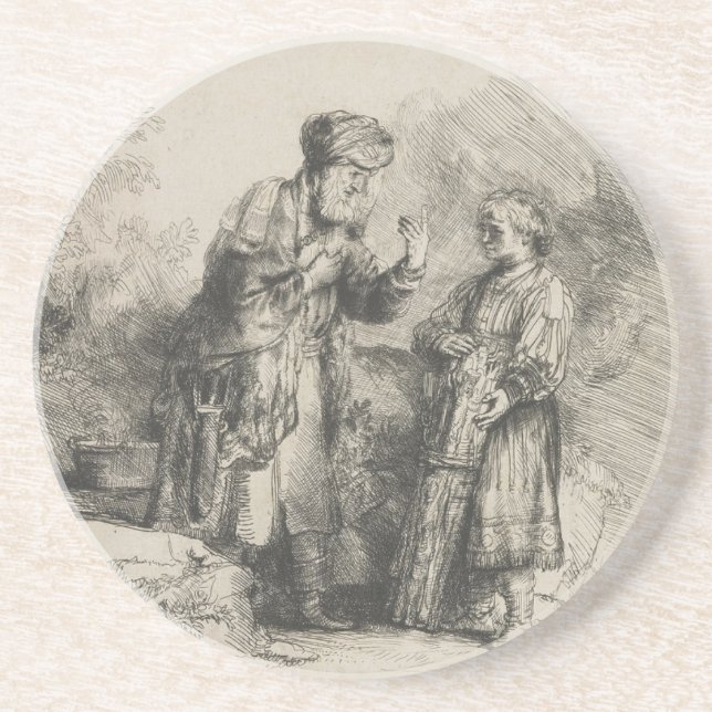 Abraham and Isaac Coaster (Front)