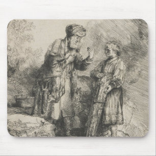 Abraham and Isaac Mouse Pad