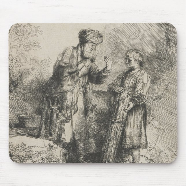 Abraham and Isaac Mouse Pad (Front)