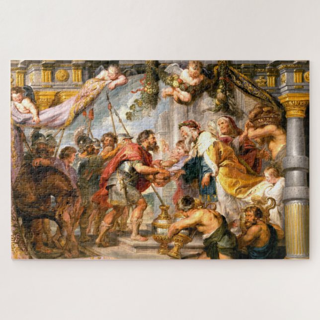 Abraham and Melchizedek, Rubens Art Jigsaw Puzzle (Horizontal)