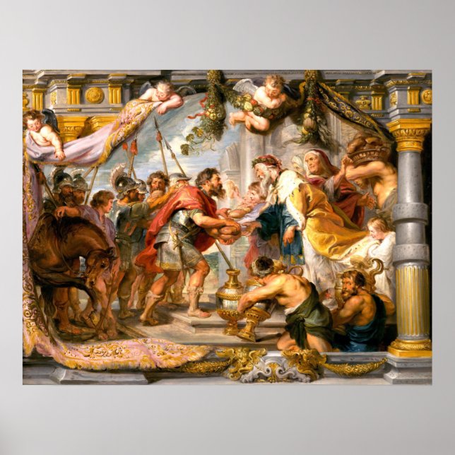 Abraham and Melchizedek - Rubens Fine Art Poster (Front)