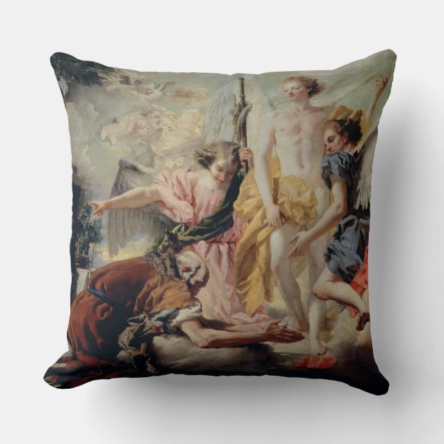Abraham and the Three Angels Cushion (Front)