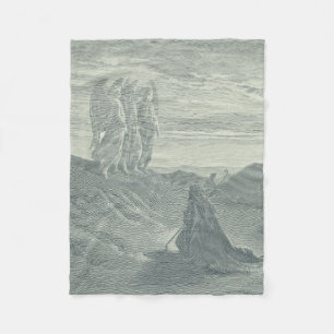 Abraham and the Three Angels Fleece Blanket