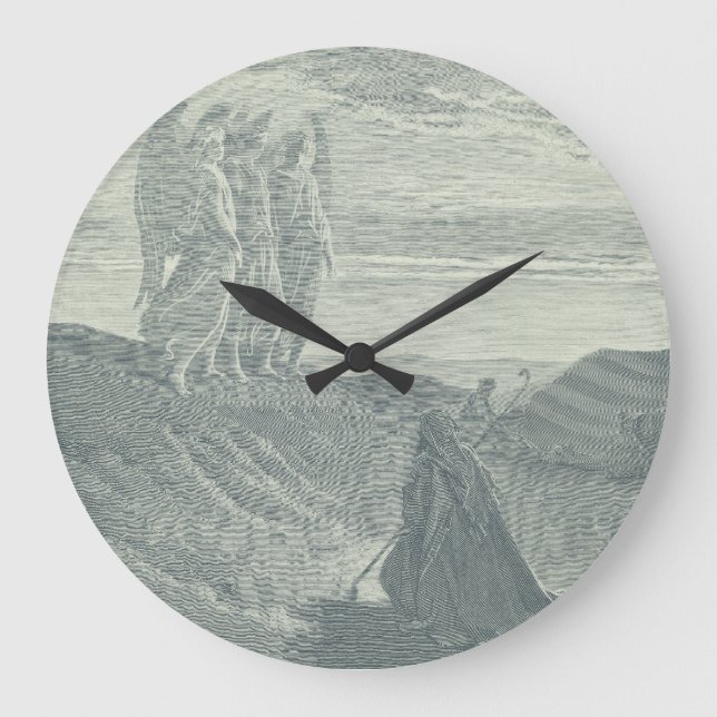 Abraham and the Three Angels Large Clock (Front)