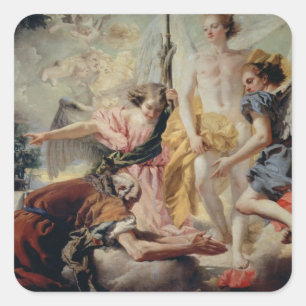 Abraham and the Three Angels Square Sticker