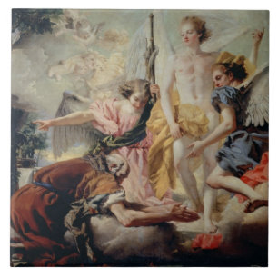 Abraham and the Three Angels Tile