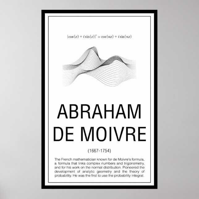 Abraham De Moivre Poster (Front)