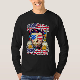 Abraham Drinkin 4th Of July Shirt Abe Lincoln Men 
