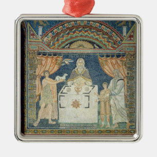 Abraham, Isaac and Melchisedech Metal Tree Decoration