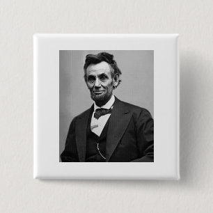 Abraham Lincoln 15 Cm Square Badge