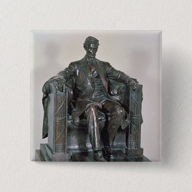 Abraham Lincoln 15 Cm Square Badge (Front)