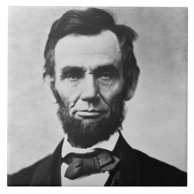 Abraham Lincoln: 16th President of America Ceramic Tile (Front)