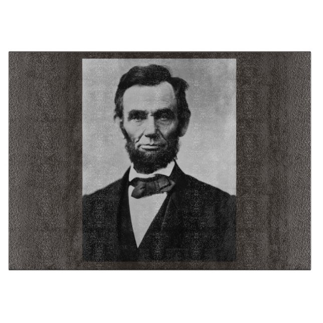 Abraham Lincoln: 16th President of America Cutting Board (Front)