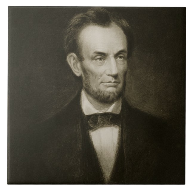 Abraham Lincoln, 16th President of the United Stat Ceramic Tile (Front)