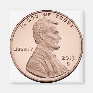 Abraham Lincoln 1 cent products Magnet