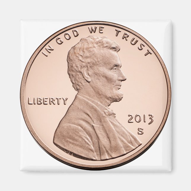 Abraham Lincoln 1 cent products Magnet (Front)