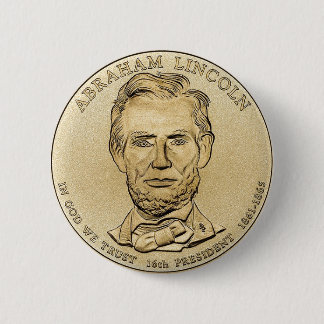 Abraham Lincoln $1 Presidential Coin Button