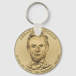 Abraham Lincoln $1 Presidential Coin Keychain