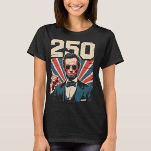Abraham Lincoln 250th Birthday Retro Independence T-Shirt