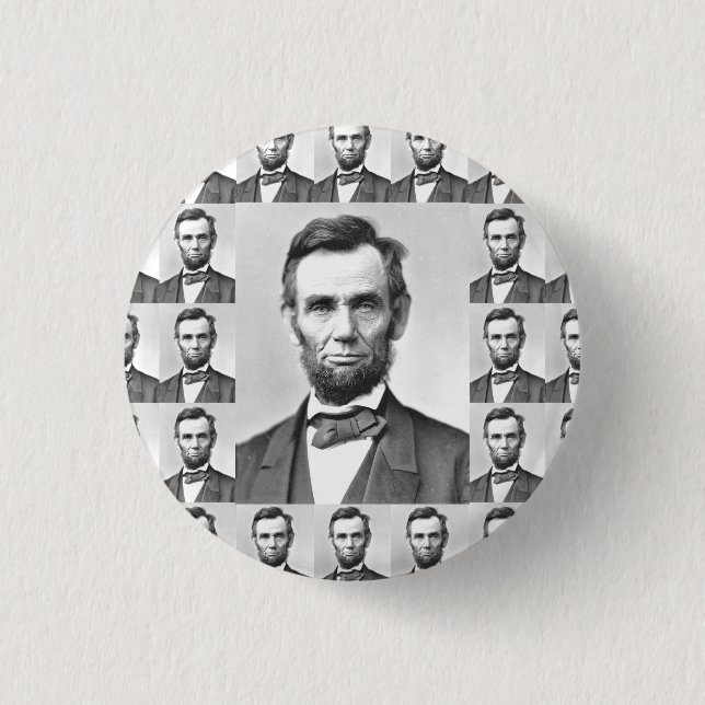 Abraham Lincoln 3 Cm Round Badge (Front)