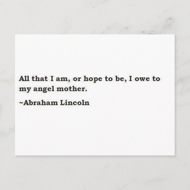 Abraham Lincoln 3 Postcard (Front)