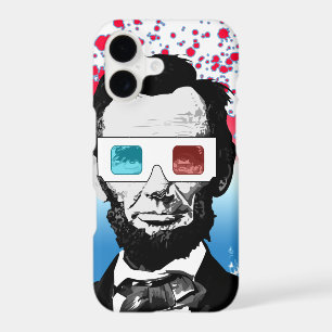 Abraham Lincoln 3D Glasses Patriotic Red Blue