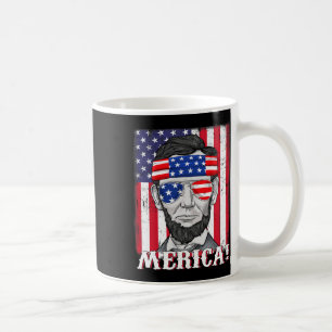 Abraham Lincoln 4th Of July Merica American Flag B Coffee Mug