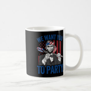 Abraham Lincoln 4th Of July Shirt Men American Usa Coffee Mug