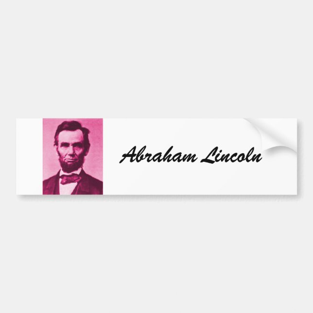 abraham-lincoln, Abraham Lincoln Bumper Sticker (Front)