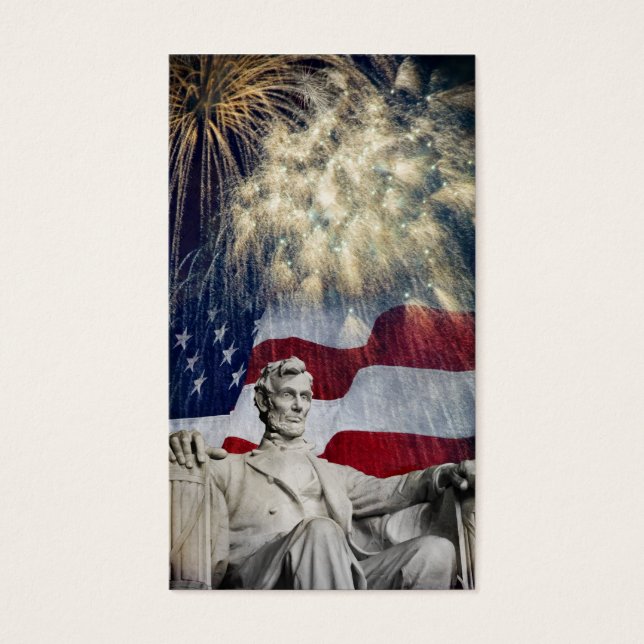 Abraham Lincoln and Fireworks (Front)